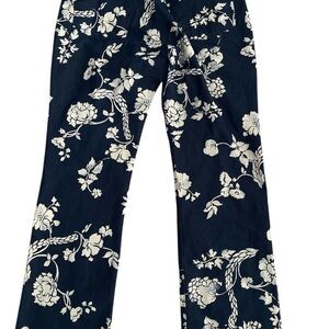 MaryJane Marcasiano Black Floral Pants